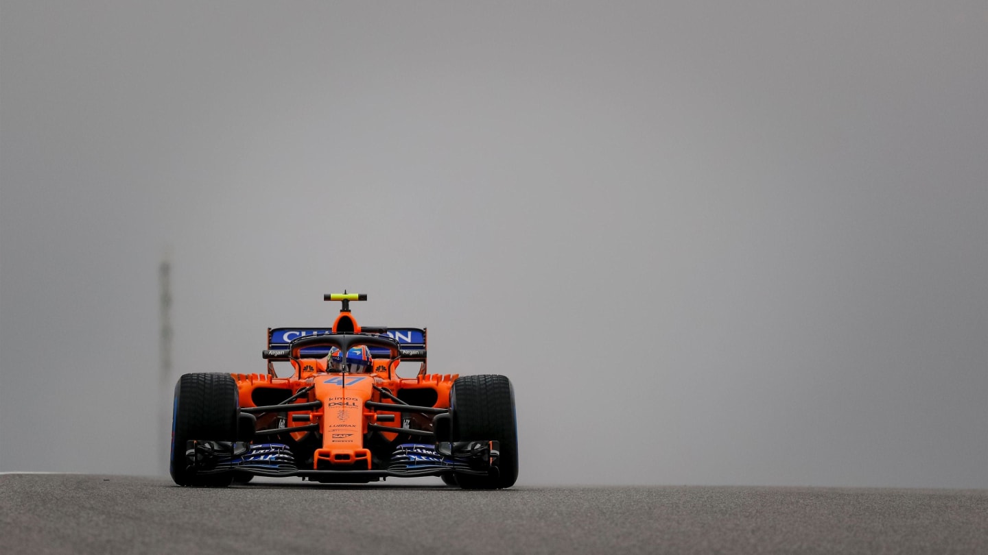Lando Norris, McLaren MCL33 at Formula One World Championship, Rd18, United States Grand Prix, Practice, Circuit of the Americas, Austin, Texas, USA, Friday 19 October 2018.