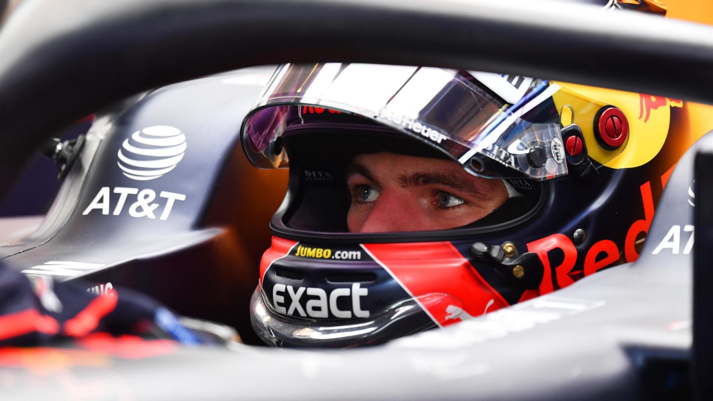 Max Verstappen, Red Bull Racing RB14 at Formula One World Championship, Rd18, United States Grand