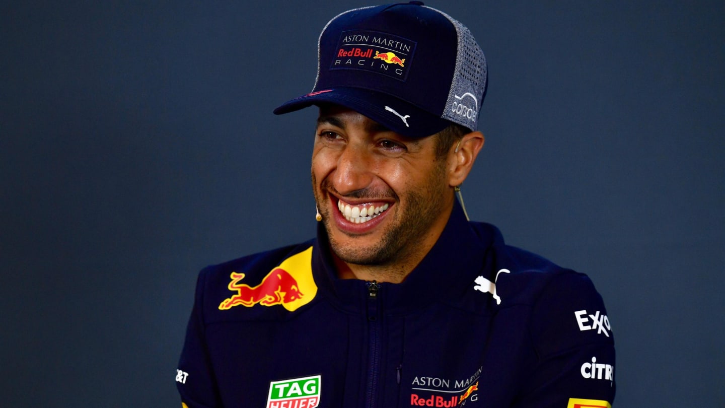 Daniel Ricciardo, Red Bull Racing in Press Conference at Formula One World Championship, Rd18, United States Grand Prix, Preparations, Circuit of the Americas, Austin, Texas, USA, Thursday 18 October 2018.