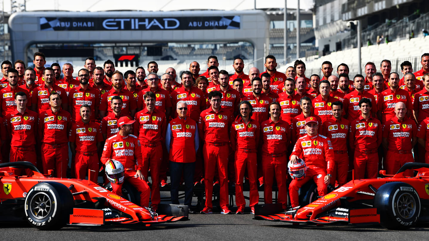 ABU DHABI, UNITED ARAB EMIRATES - NOVEMBER 30: Sebastian Vettel of Germany and Ferrari and Charles