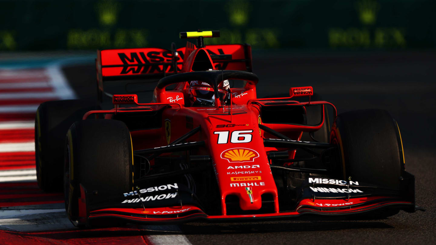 ABU DHABI, UNITED ARAB EMIRATES - NOVEMBER 30: Charles Leclerc of Monaco driving the (16) Scuderia