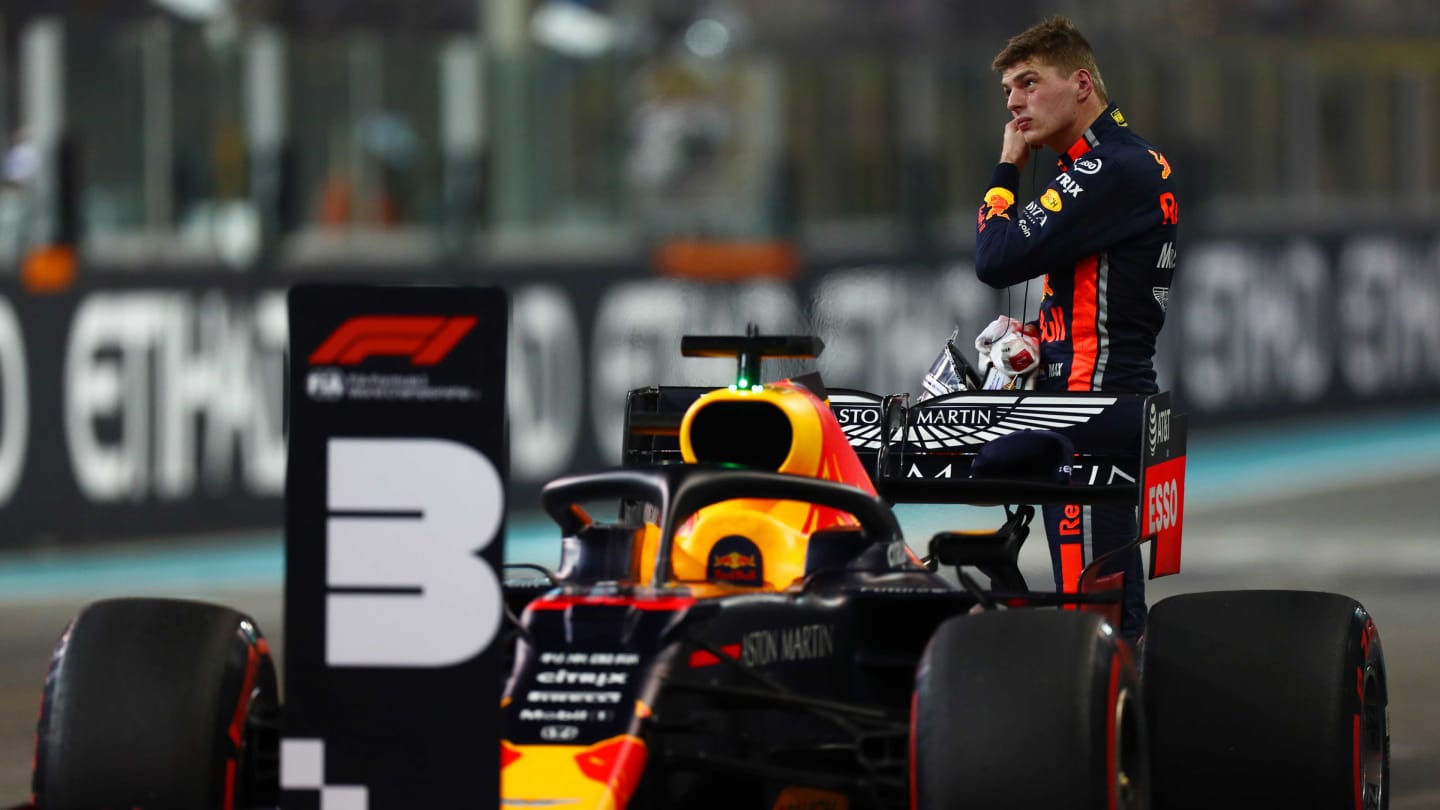 ABU DHABI, UNITED ARAB EMIRATES - NOVEMBER 30: Third placed qualifier Max Verstappen of Netherlands