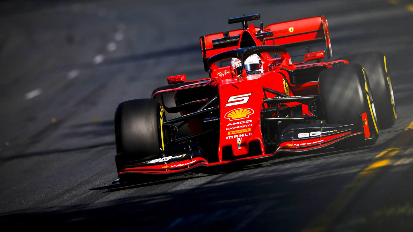MELBOURNE GRAND PRIX CIRCUIT, AUSTRALIA - MARCH 15: Sebastian Vettel, Ferrari SF90 during the