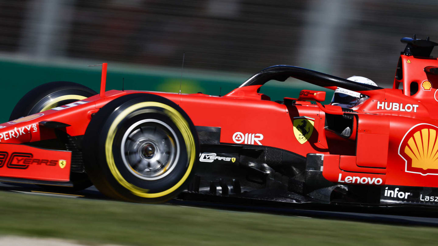 MELBOURNE GRAND PRIX CIRCUIT, AUSTRALIA - MARCH 15: Sebastian Vettel, Ferrari SF90 during the