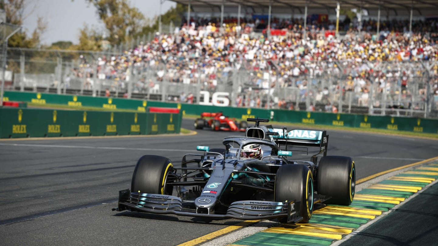 MELBOURNE GRAND PRIX CIRCUIT, AUSTRALIA - MARCH 17: Lewis Hamilton, Mercedes AMG F1 W10 during the