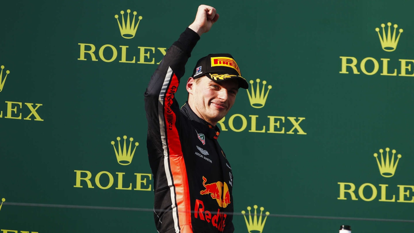 MELBOURNE GRAND PRIX CIRCUIT, AUSTRALIA - MARCH 17: Max Verstappen, Red Bull Racing, 3rd position,