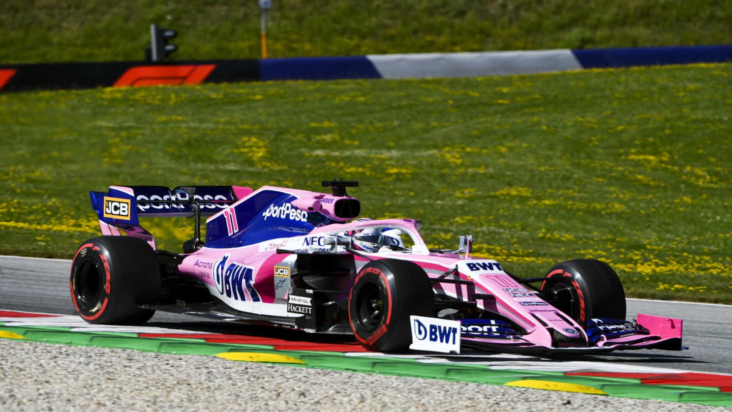 RED BULL RING, AUSTRIA - JUNE 28: Sergio Perez, Racing Point RP19 during the Austrian GP at Red Bull Ring on June 28, 2019 in Red Bull Ring, Austria. (Photo by Mark Sutton / Sutton Images)