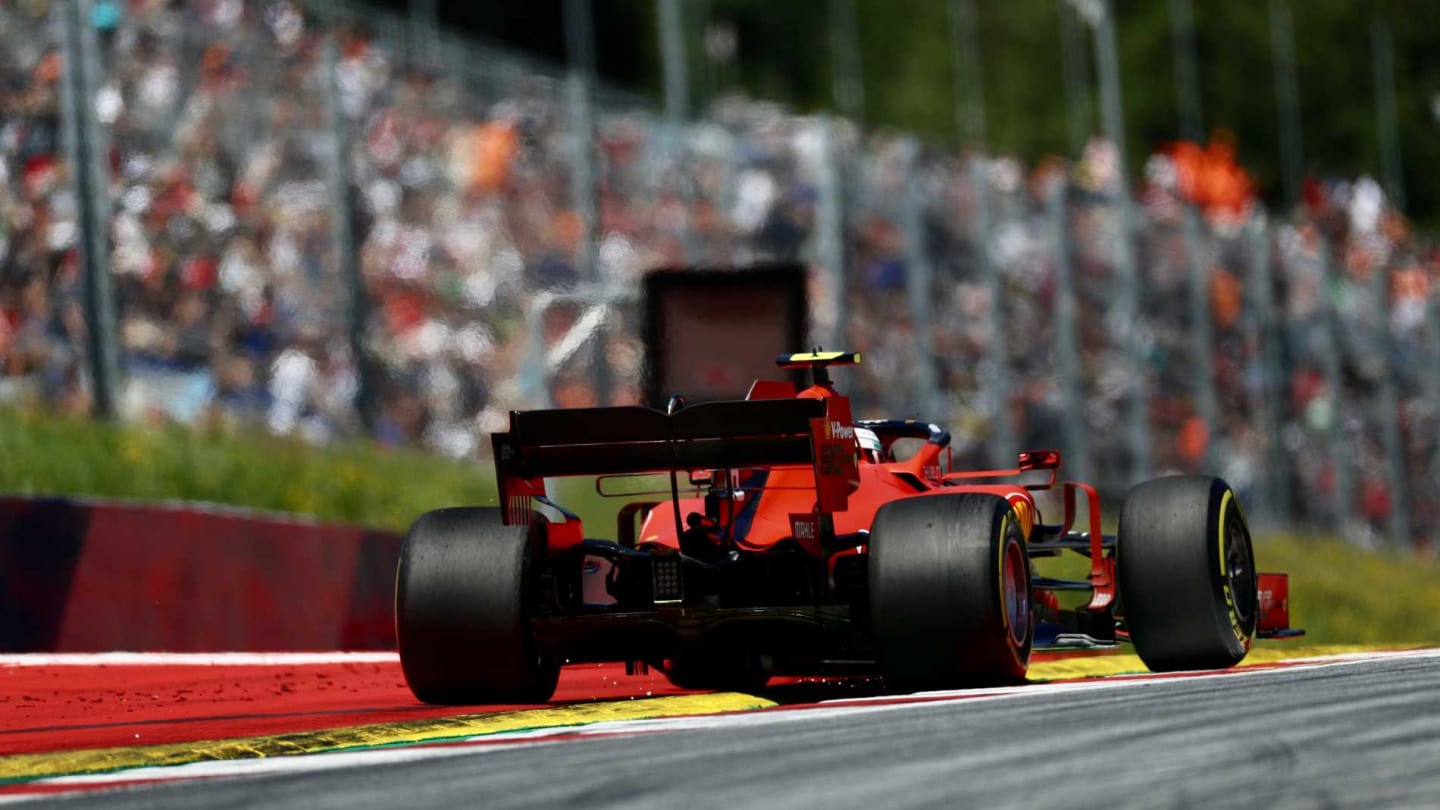 RED BULL RING, AUSTRIA - JUNE 28: Charles Leclerc, Ferrari SF90 during the Austrian GP at Red Bull