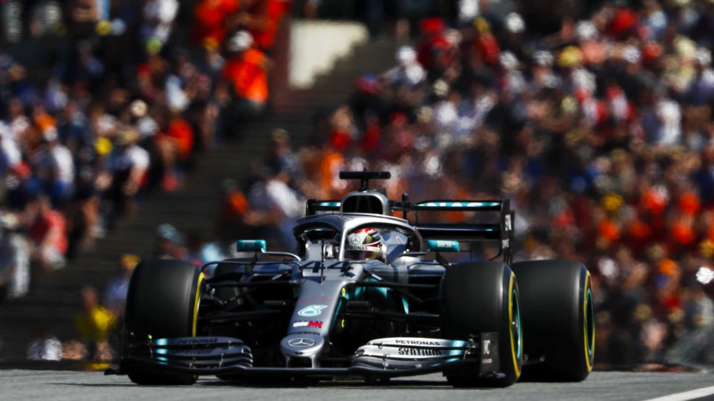 RED BULL RING, AUSTRIA - JUNE 29: Lewis Hamilton, Mercedes AMG F1 W10 during the Austrian GP at Red Bull Ring on June 29, 2019 in Red Bull Ring, Austria. (Photo by Glenn Dunbar / LAT Images)