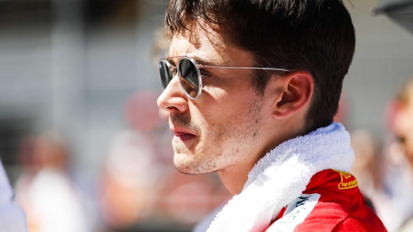 RED BULL RING, AUSTRIA - JUNE 30: Charles Leclerc, Ferrari, on the grid during the Austrian GP at
