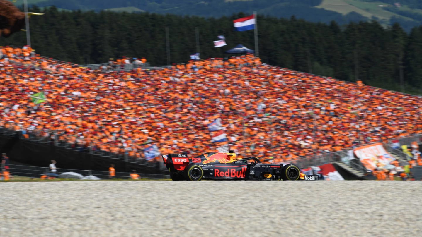 RED BULL RING, AUSTRIA - JUNE 30: Max Verstappen, Red Bull Racing RB15 during the Austrian GP at