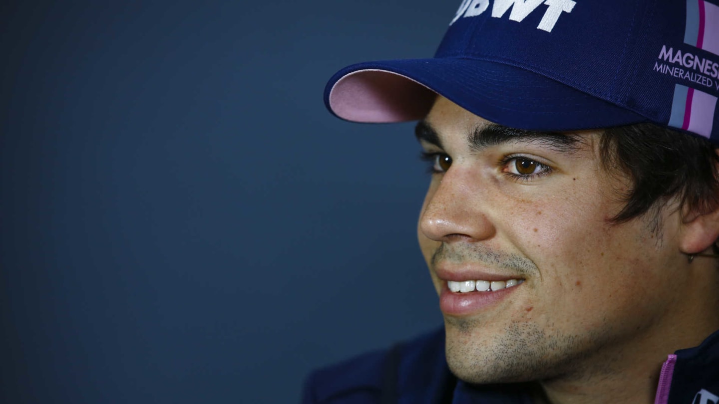 BAKU CITY CIRCUIT, AZERBAIJAN - APRIL 25: Lance Stroll, Racing Point in Press Conference during the Azerbaijan GP at Baku City Circuit on April 25, 2019 in Baku City Circuit, Azerbaijan. (Photo by Andy Hone / LAT Images)