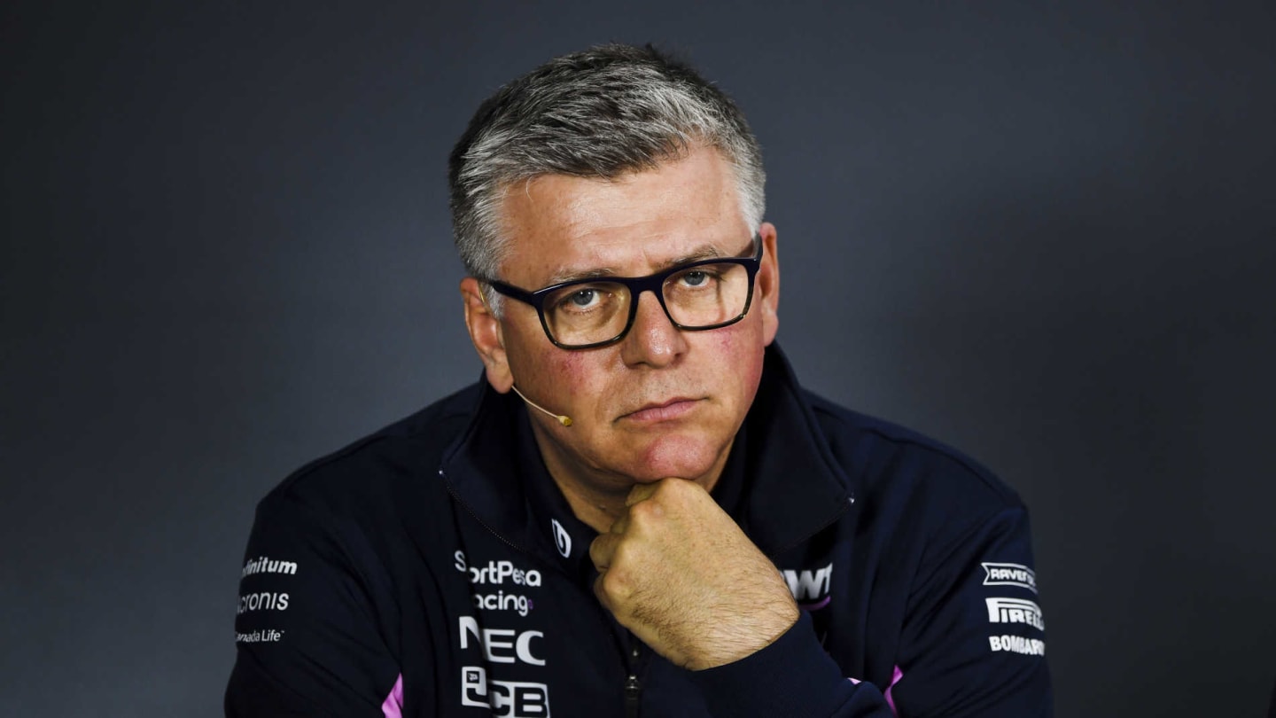 BAKU CITY CIRCUIT, AZERBAIJAN - APRIL 26: Otmar Szafnauer, Team Principal and CEO, Racing Point In the Press Conference during the Azerbaijan GP at Baku City Circuit on April 26, 2019 in Baku City Circuit, Azerbaijan. (Photo by Simon Galloway / Sutton Images)