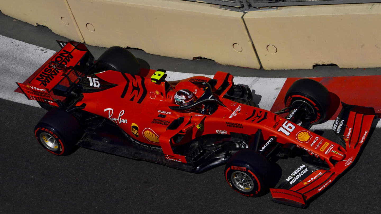 BAKU CITY CIRCUIT, AZERBAIJAN - APRIL 27: Charles Leclerc, Ferrari SF90 during the Azerbaijan GP at