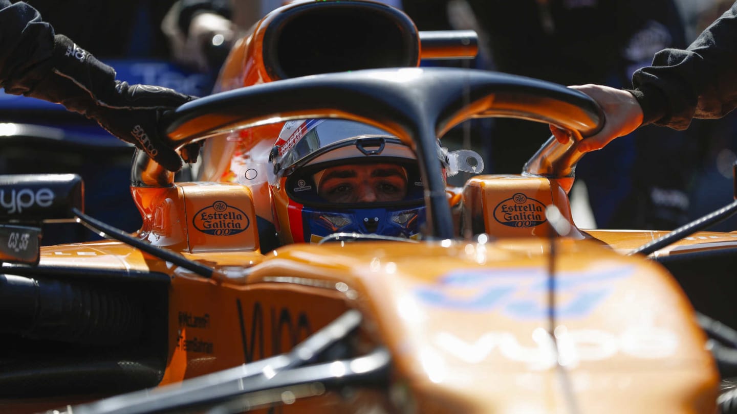 BAKU CITY CIRCUIT, AZERBAIJAN - APRIL 28: Carlos Sainz Jr, McLaren during the Azerbaijan GP at Baku