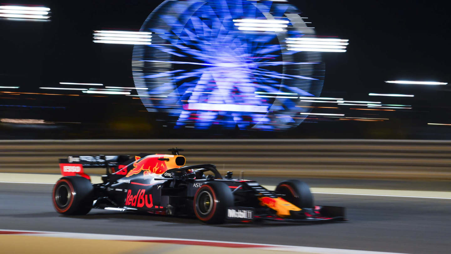 BAHRAIN INTERNATIONAL CIRCUIT, BAHRAIN - MARCH 29: Max Verstappen, Red Bull Racing RB15 during the