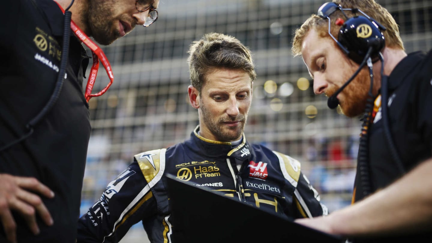 BAHRAIN INTERNATIONAL CIRCUIT, BAHRAIN - MARCH 31: Romain Grosjean, Haas F1 during the Bahrain GP