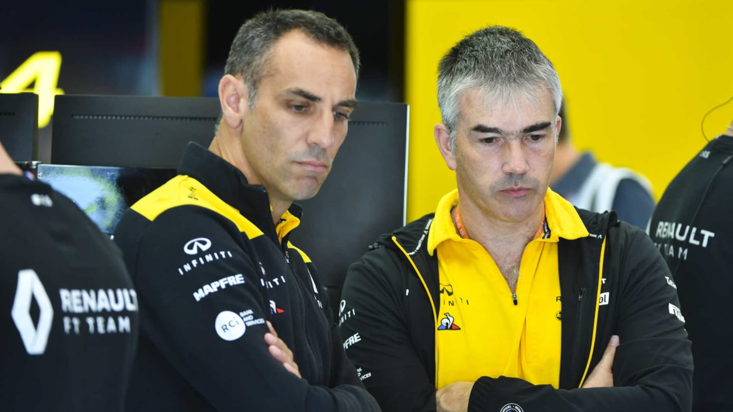 SPA-FRANCORCHAMPS, BELGIUM - AUGUST 30: Cyril Abiteboul, Managing Director, Renault F1 Team, and