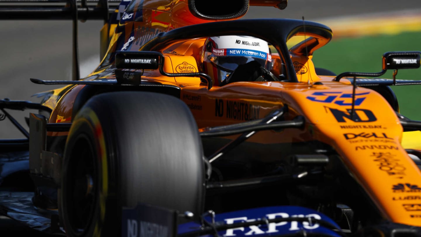 SPA-FRANCORCHAMPS, BELGIUM - AUGUST 30: Carlos Sainz Jr., McLaren MCL34 during the Belgian GP at