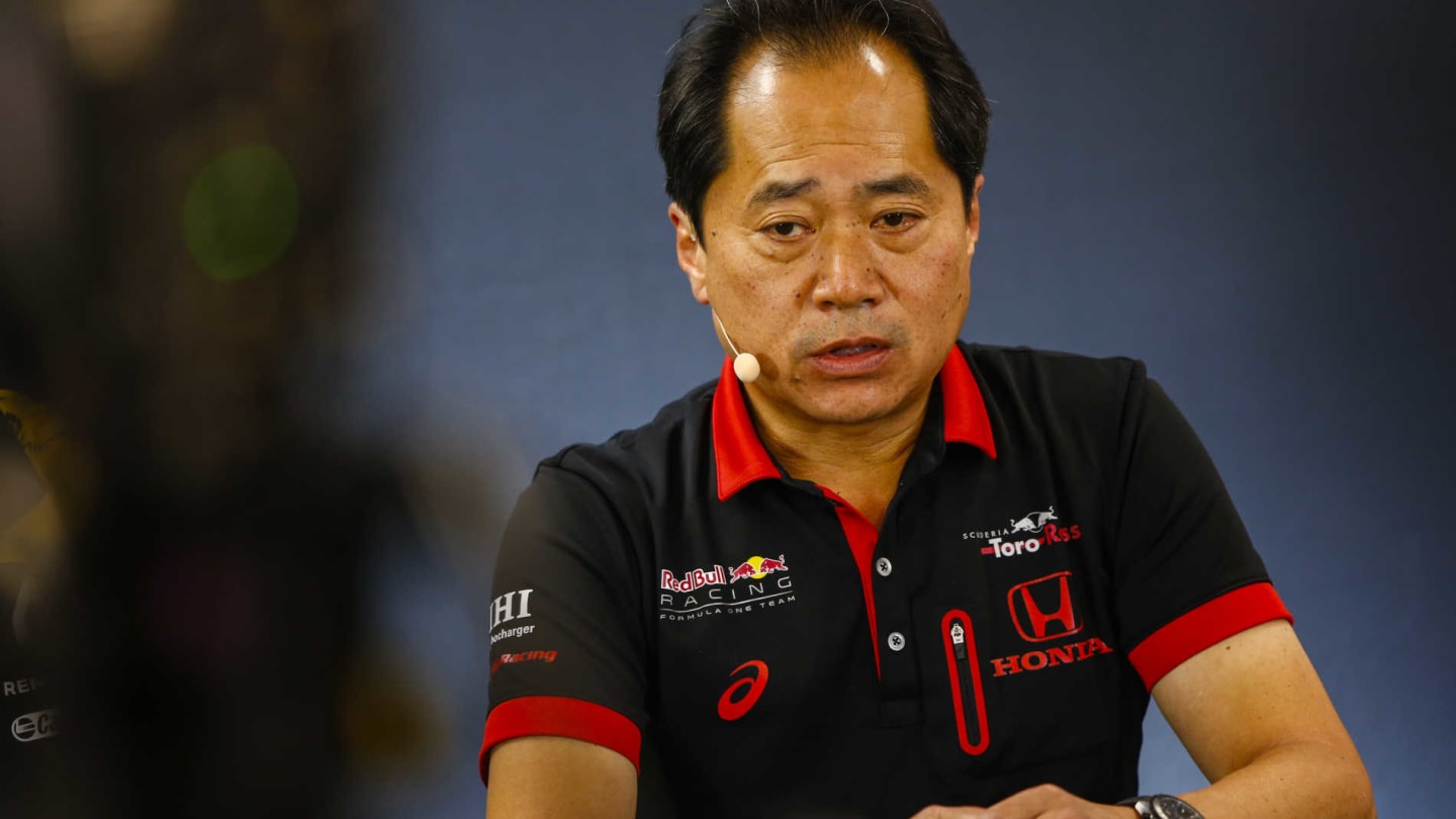 SPA-FRANCORCHAMPS, BELGIUM - AUGUST 30: Toyoharu Tanabe, F1 Technical Director, Honda, in the Team Principals Press Conference during the Belgian GP at Spa-Francorchamps on August 30, 2019 in Spa-Francorchamps, Belgium. (Photo by Andy Hone / LAT Images)