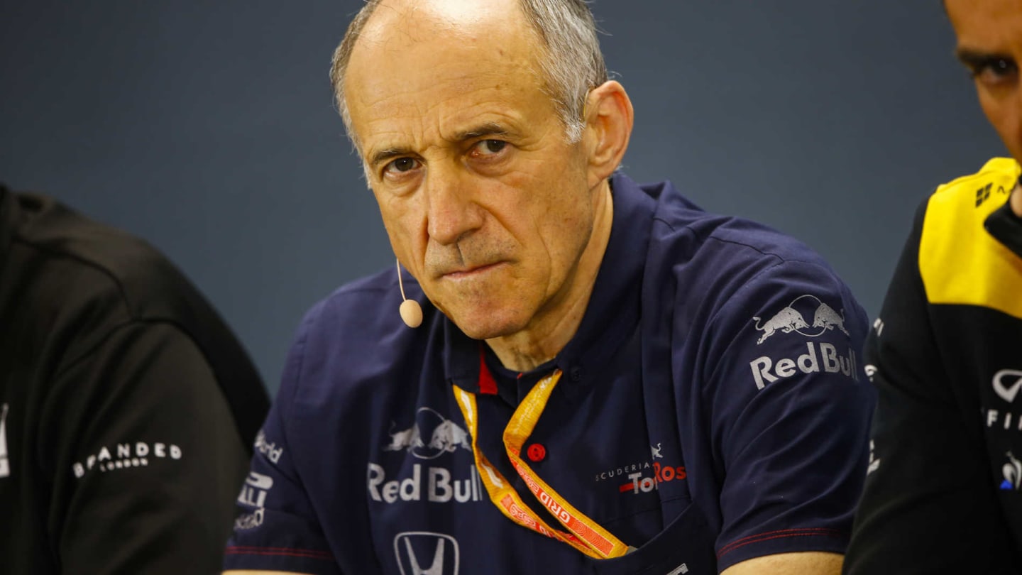 SPA-FRANCORCHAMPS, BELGIUM - AUGUST 30: Franz Tost, Team Principal, Toro Rosso, in the Team Principals Press Conference during the Belgian GP at Spa-Francorchamps on August 30, 2019 in Spa-Francorchamps, Belgium. (Photo by Andy Hone / LAT Images)