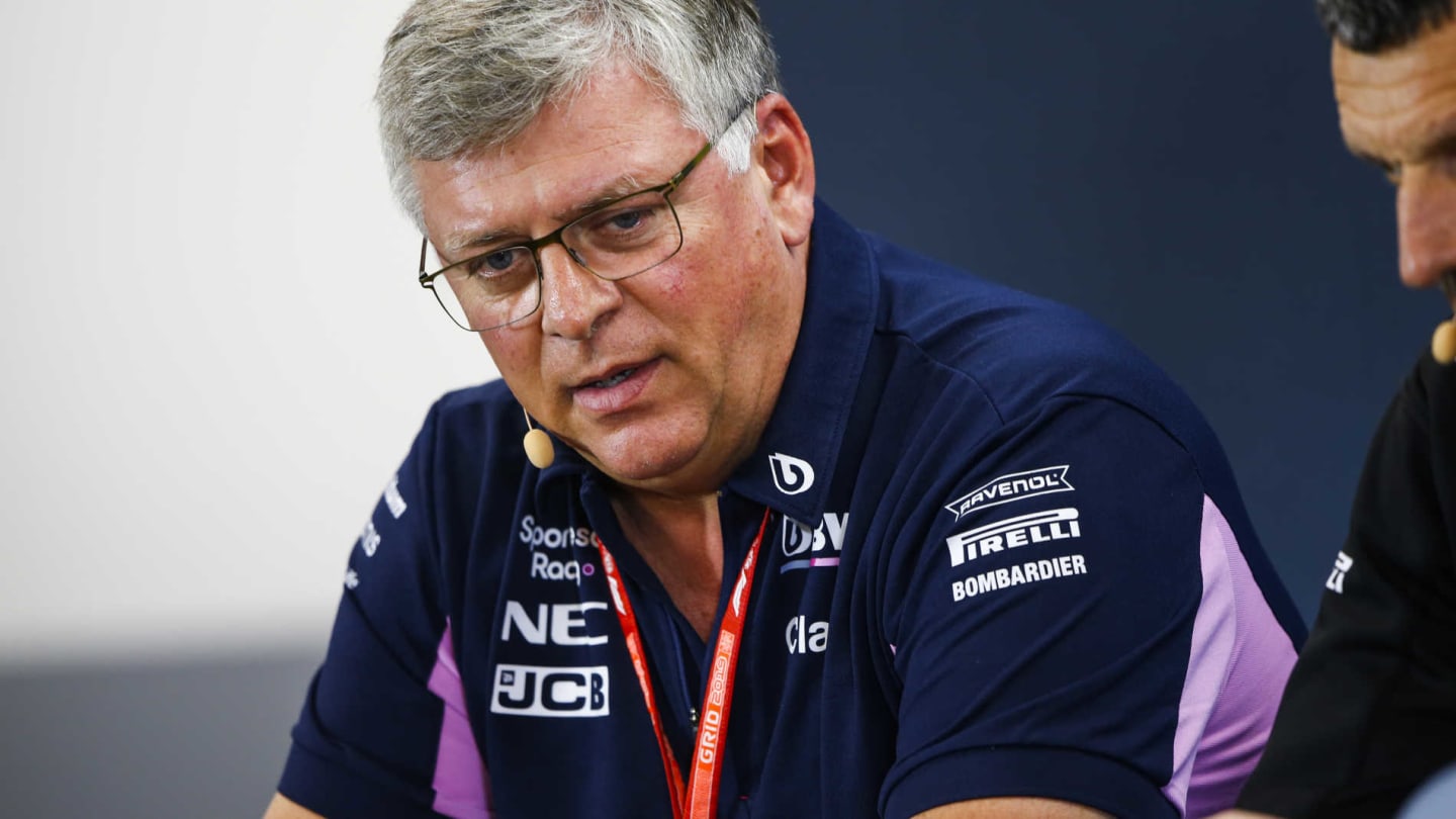 SPA-FRANCORCHAMPS, BELGIUM - AUGUST 30: Otmar Szafnauer, Team Principal and CEO, Racing Point, in the Team Principals Press Conference during the Belgian GP at Spa-Francorchamps on August 30, 2019 in Spa-Francorchamps, Belgium. (Photo by Andy Hone / LAT Images)
