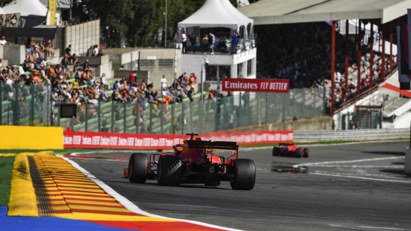 SPA-FRANCORCHAMPS, BELGIUM - AUGUST 30: Sebastian Vettel, Ferrari SF90 during the Belgian GP at