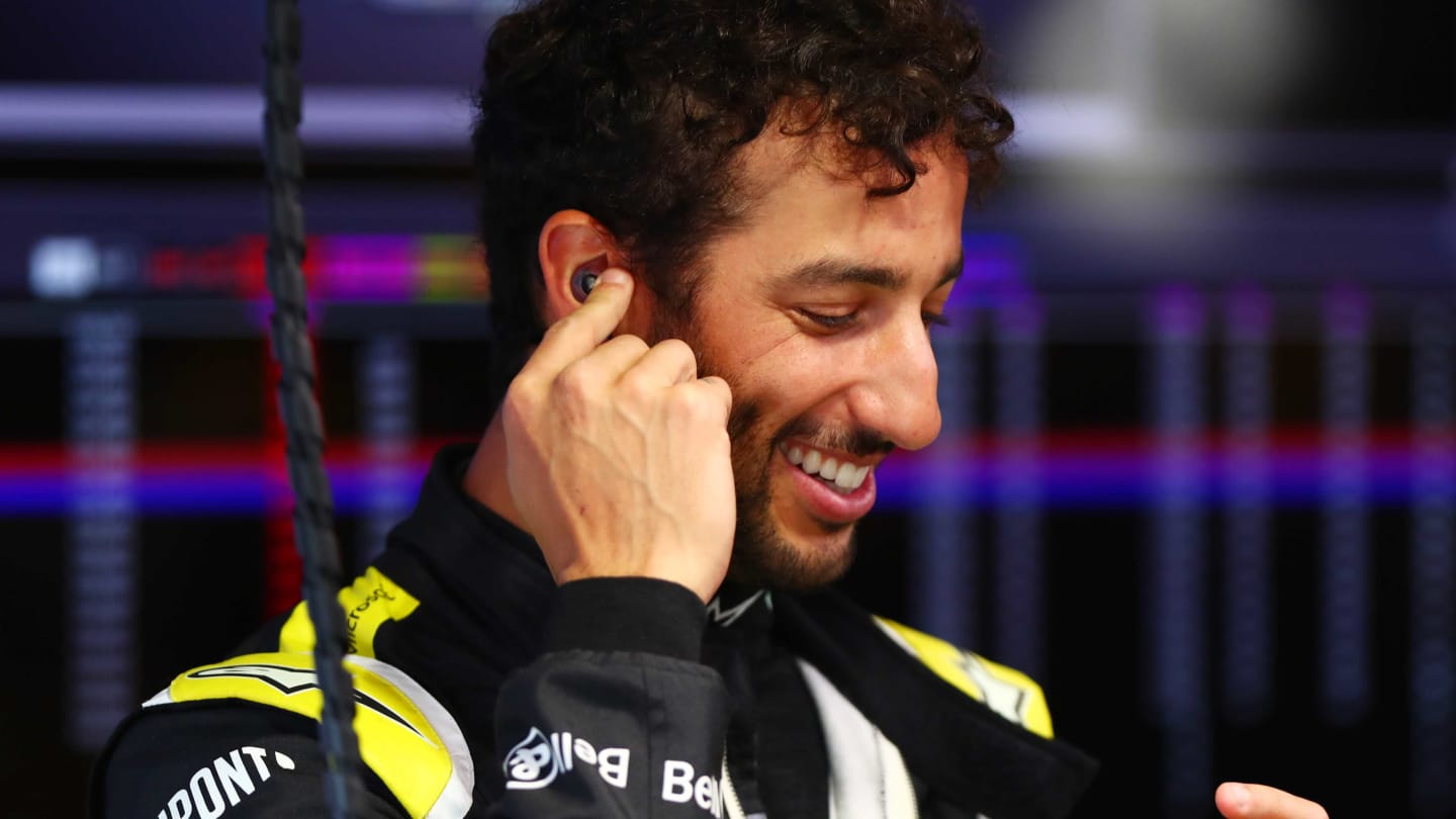 SAO PAULO, BRAZIL - NOVEMBER 15: Daniel Ricciardo of Australia and Renault Sport F1 prepares to