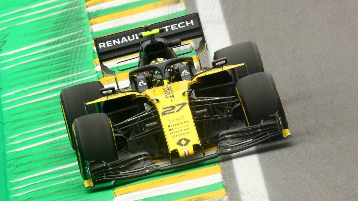 SAO PAULO, BRAZIL - NOVEMBER 15: Nico Hulkenberg of Germany driving the (27) Renault Sport Formula