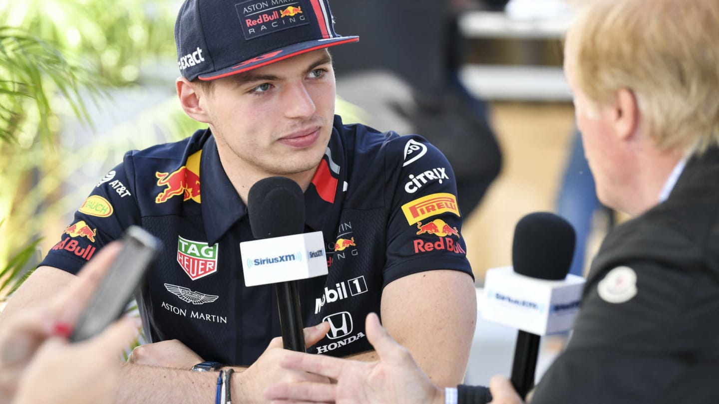 CIRCUIT GILLES-VILLENEUVE, CANADA - JUNE 06: Max Verstappen, Red Bull Racing speaks to the press