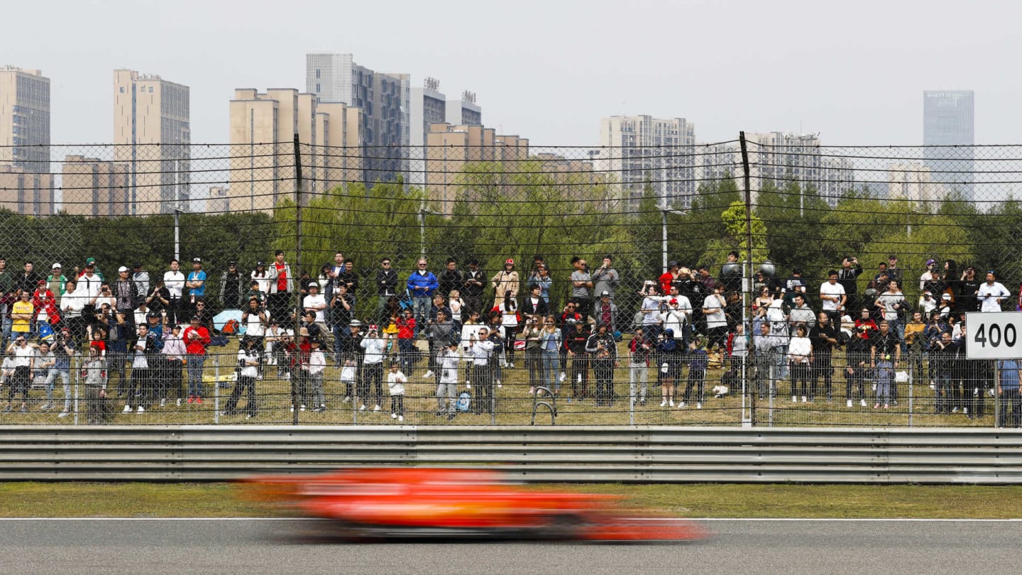 SHANGHAI INTERNATIONAL CIRCUIT, CHINA - APRIL 13: Sebastian Vettel, Ferrari SF90 during the Chinese