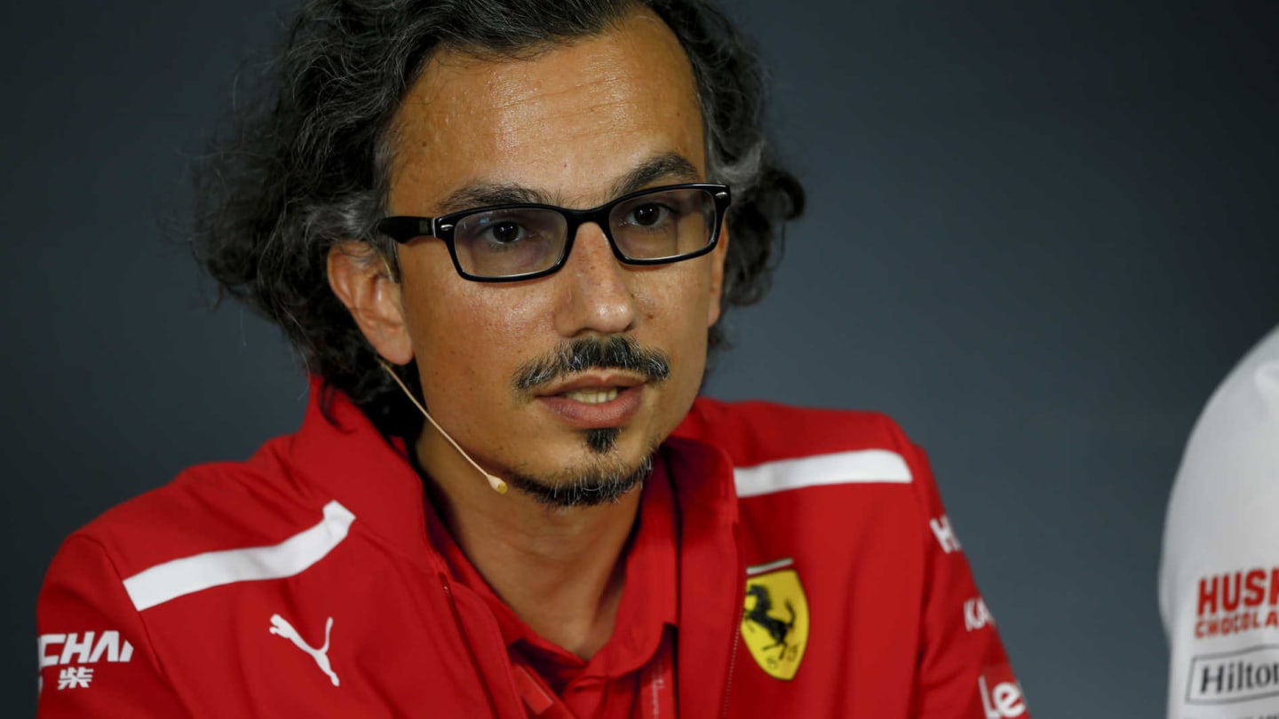 CIRCUIT PAUL RICARD, FRANCE - JUNE 21: Laurent Mekies, Sporting Director, Ferrari, in the team principals Press Conference during the French GP at Circuit Paul Ricard on June 21, 2019 in Circuit Paul Ricard, France. (Photo by Andy Hone / LAT Images)
