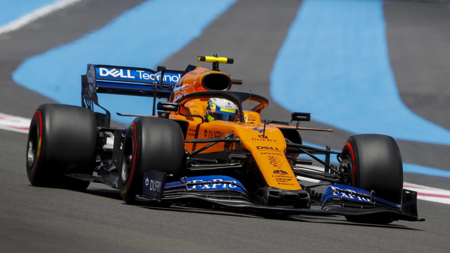 CIRCUIT PAUL RICARD, FRANCE - JUNE 22: Lando Norris, McLaren MCL34 during the French GP at Circuit