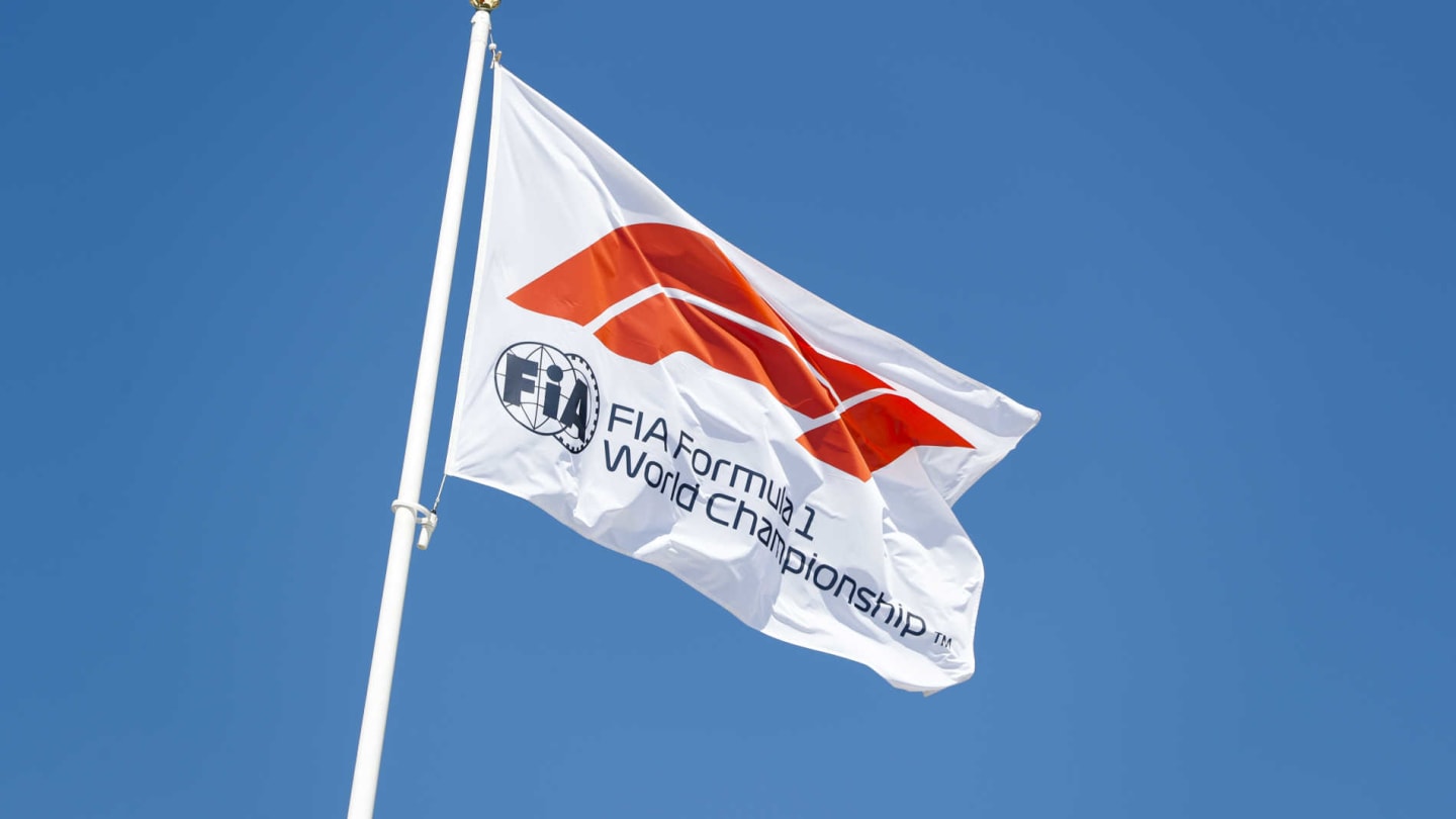 CIRCUIT PAUL RICARD, FRANCE - JUNE 22: FIA Formula One Flag during the French GP at Circuit Paul