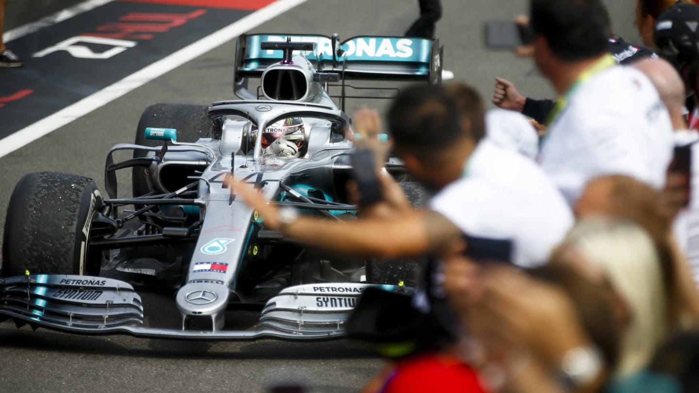 CIRCUIT PAUL RICARD, FRANCE - JUNE 23: Race Winner Lewis Hamilton, Mercedes AMG F1 W10 drive into