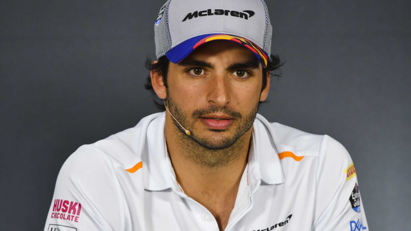CIRCUIT PAUL RICARD, FRANCE - JUNE 20: Carlos Sainz Jr, McLaren in Press Conference during the French GP at Circuit Paul Ricard on June 20, 2019 in Circuit Paul Ricard, France. (Photo by Mark Sutton / Sutton Images)