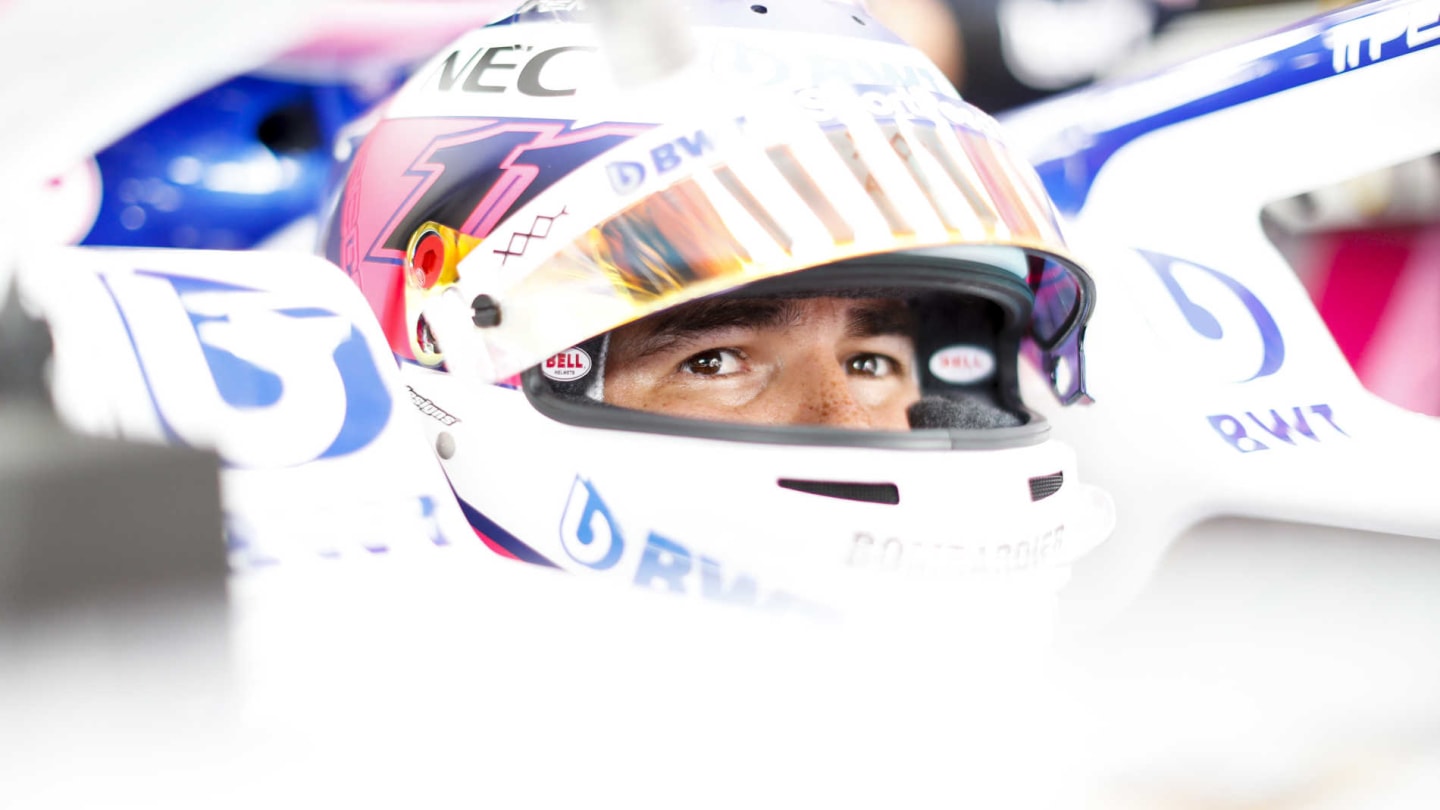 HOCKENHEIMRING, GERMANY - JULY 27: Sergio Perez, Racing Point during the German GP at