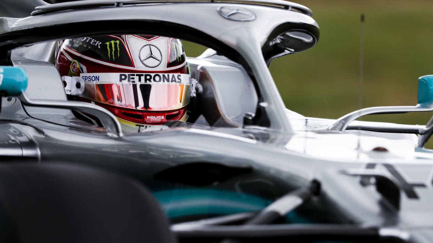 SILVERSTONE, UNITED KINGDOM - JULY 12: Lewis Hamilton, Mercedes AMG F1 W10 during the British GP at
