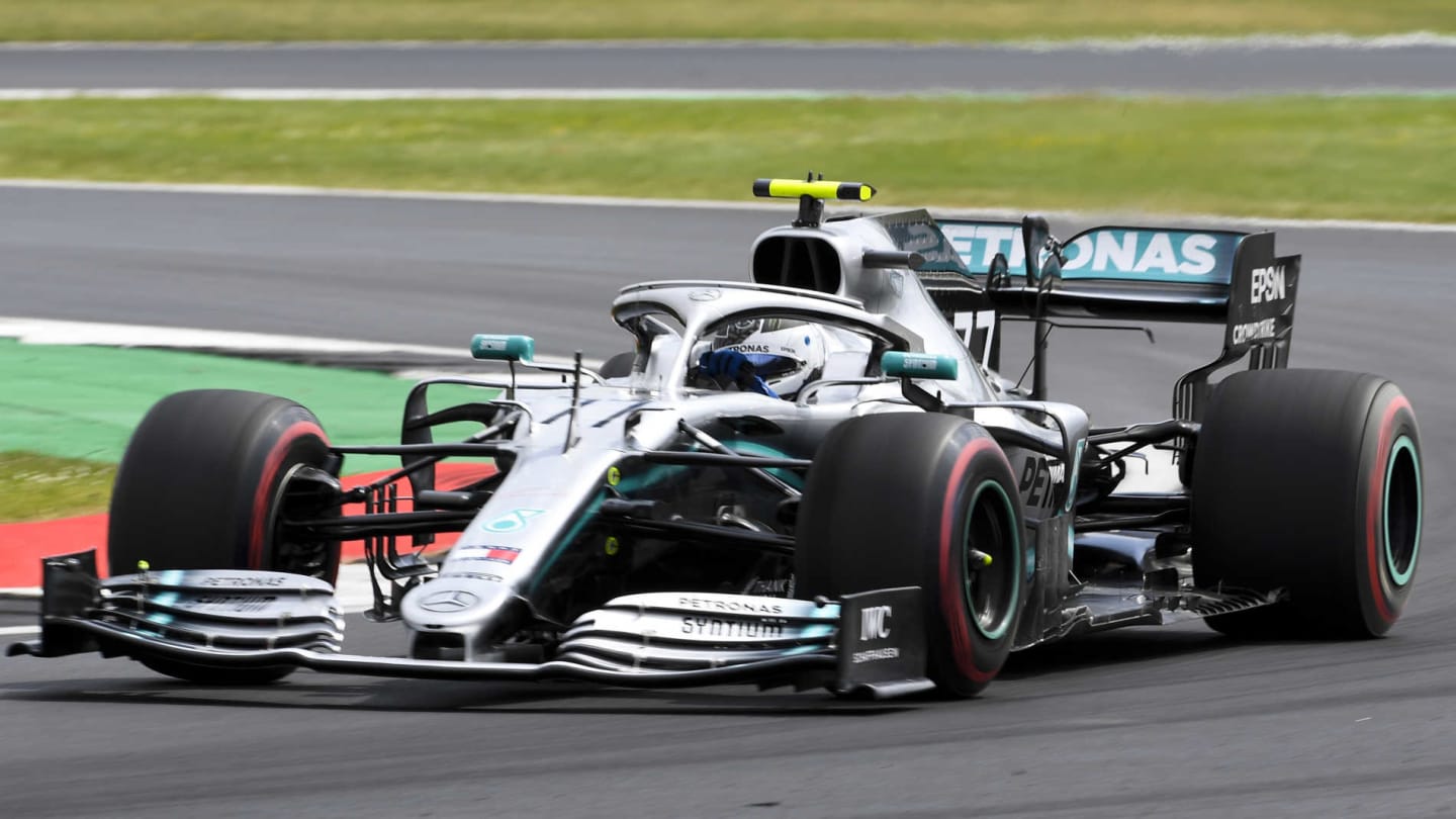 SILVERSTONE, UNITED KINGDOM - JULY 12: Valtteri Bottas, Mercedes AMG W10 during the British GP at