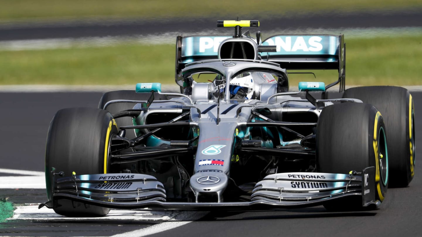 SILVERSTONE, UNITED KINGDOM - JULY 12: Valtteri Bottas, Mercedes AMG W10 during the British GP at Silverstone on July 12, 2019 in Silverstone, United Kingdom. (Photo by Zak Mauger / LAT Images)