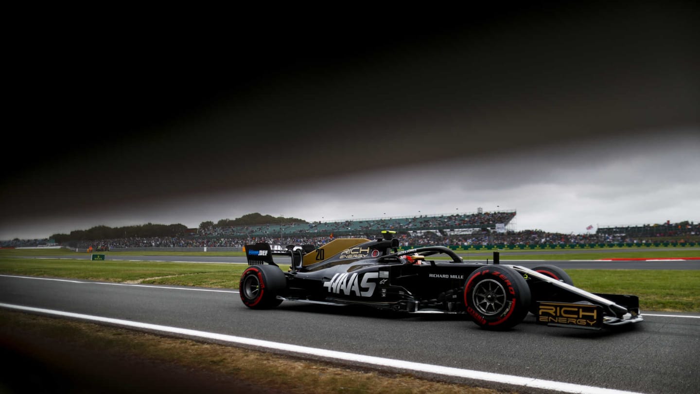 SILVERSTONE, UNITED KINGDOM - JULY 13: Kevin Magnussen, Haas VF-19 during the British GP at Silverstone on July 13, 2019 in Silverstone, United Kingdom. (Photo by Glenn Dunbar / LAT Images)