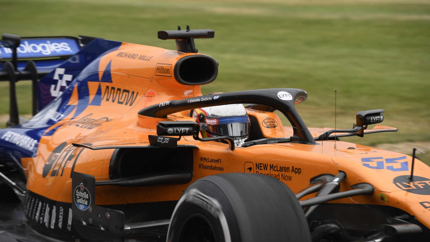 SILVERSTONE, UNITED KINGDOM - JULY 14: Carlos Sainz Jr., McLaren MCL34 during the British GP at