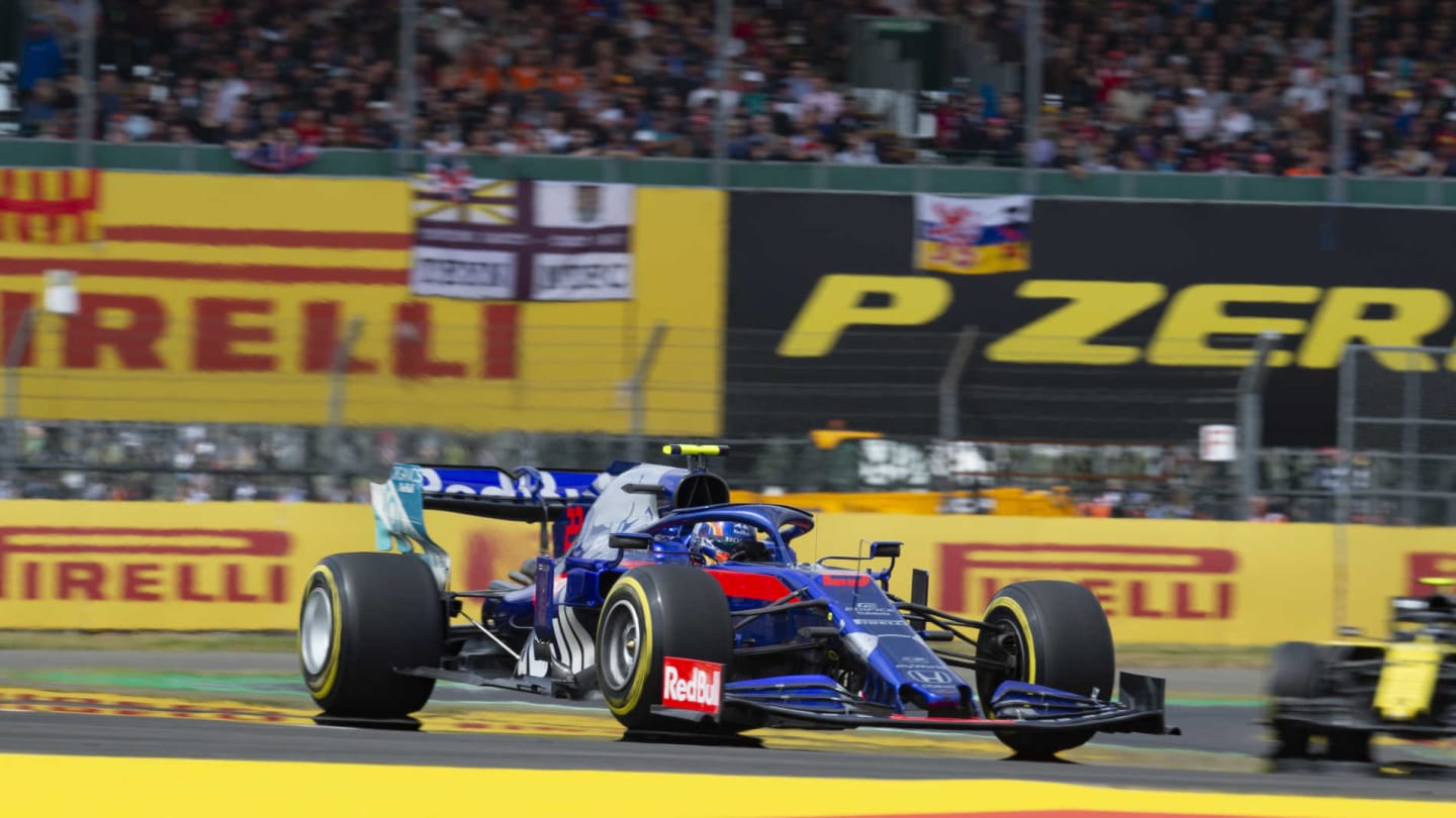 SILVERSTONE, UNITED KINGDOM - JULY 14: Alexander Albon, Toro Rosso STR14 during the British GP at