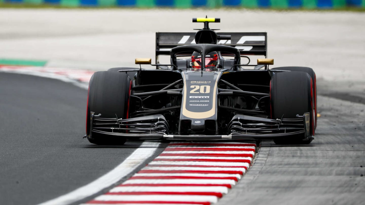 HUNGARORING, HUNGARY - AUGUST 02: Kevin Magnussen, Haas VF-19 during the Hungarian GP at Hungaroring on August 02, 2019 in Hungaroring, Hungary. (Photo by Sam Bloxham / LAT Images)
