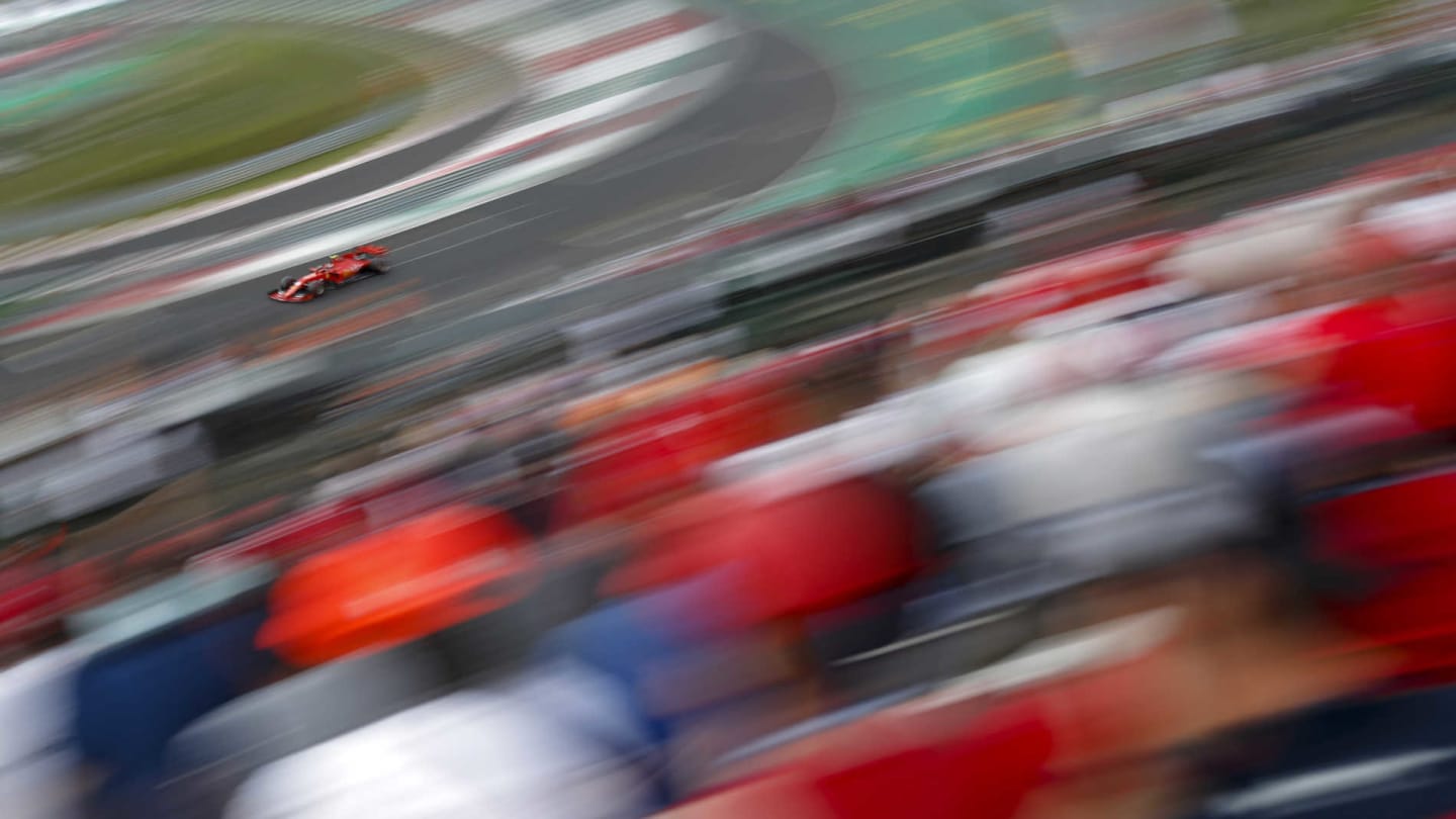 HUNGARORING, HUNGARY - AUGUST 03: Charles Leclerc, Ferrari SF90 during the Hungarian GP at