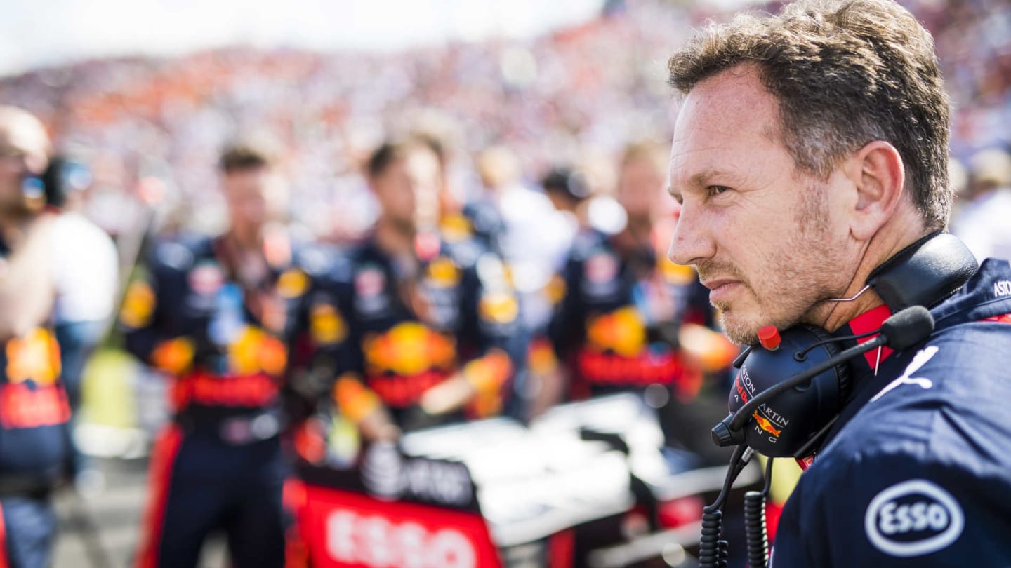HUNGARORING, HUNGARY - AUGUST 04: Christian Horner, Team Principal, Red Bull Racing during the Hungarian GP at Hungaroring on August 04, 2019 in Hungaroring, Hungary. (Photo by Sam Bloxham / LAT Images)