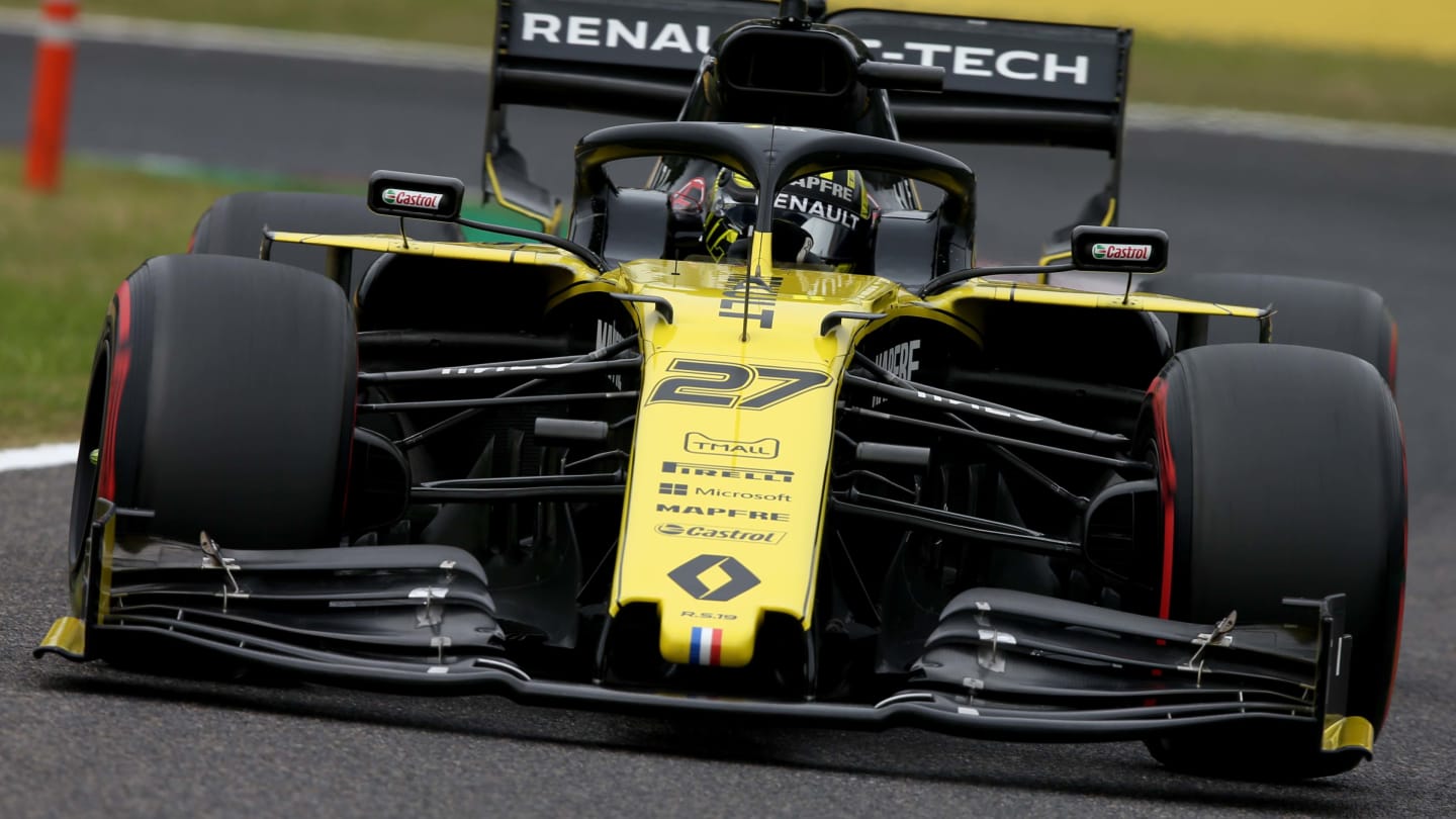 SUZUKA, JAPAN - OCTOBER 11: Nico Hulkenberg of Germany driving the (27) Renault Sport Formula One Team RS19 on track during practice for the F1 Grand Prix of Japan at Suzuka Circuit on October 11, 2019 in Suzuka, Japan. (Photo by Charles Coates/Getty Images)