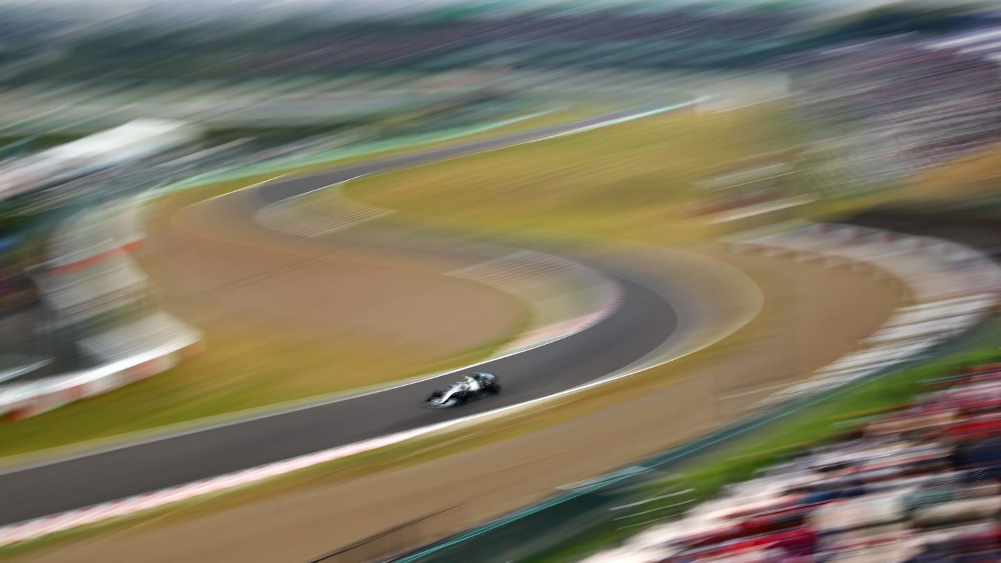 SUZUKA, JAPAN - OCTOBER 11: Valtteri Bottas driving the (77) Mercedes AMG Petronas F1 Team Mercedes