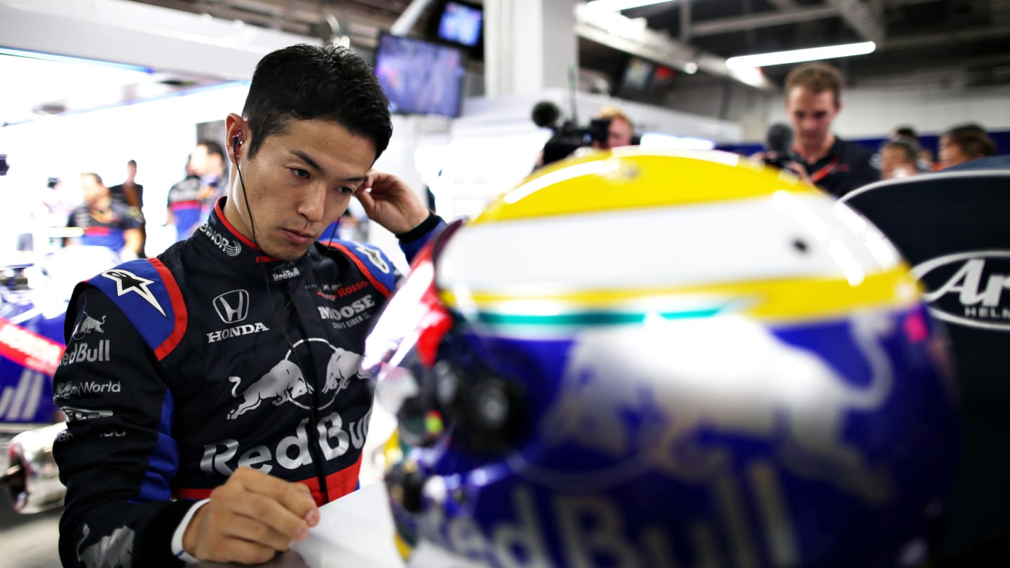 SUZUKA, JAPAN - OCTOBER 11: Naoki Yamamoto of Japan and Scuderia Toro Rosso prepares to drive in