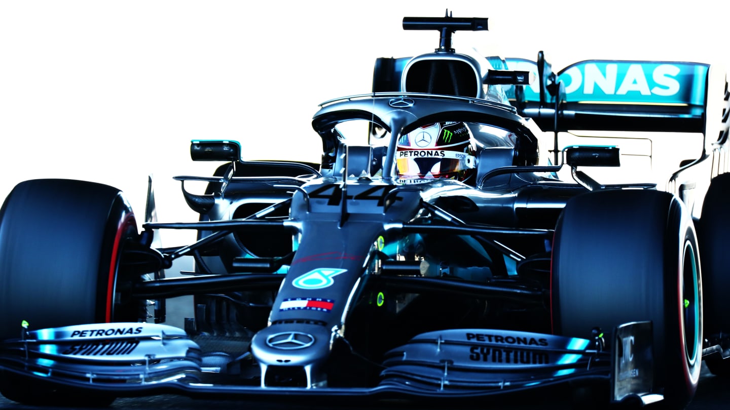 SUZUKA, JAPAN - OCTOBER 13: Lewis Hamilton of Great Britain driving the (44) Mercedes AMG Petronas